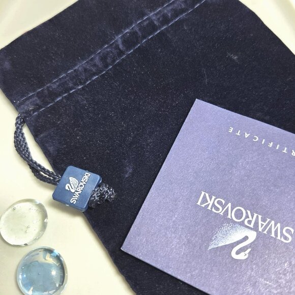 Swarovski Silver Tone Sliding Bangle Bracelet Clear Crystals Effortless Elegance - Picture 7 of 7